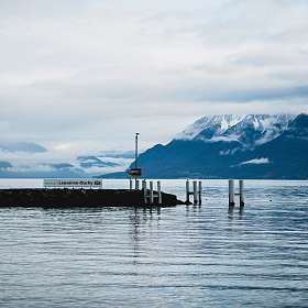 Lausanne Winter Städtetrip Hotel Continental Lausanne: Schiffahrt Genfersee  Lausanne-Ouchy